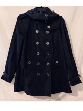 Burberry | Coat/Jacket | Burberry Brit Rain Jacket with Detachable Hood …
